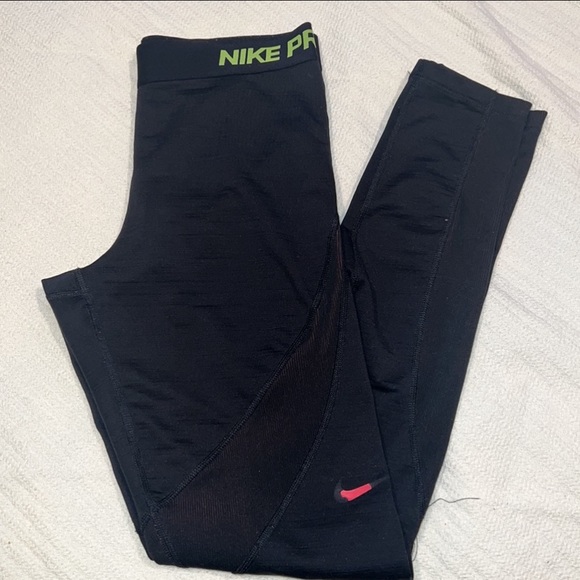 Nike Pro High-Waisted 7/8 Leggings (dri-fit, yoga, hyper warm) (sold separately) - Picture 15 of 16